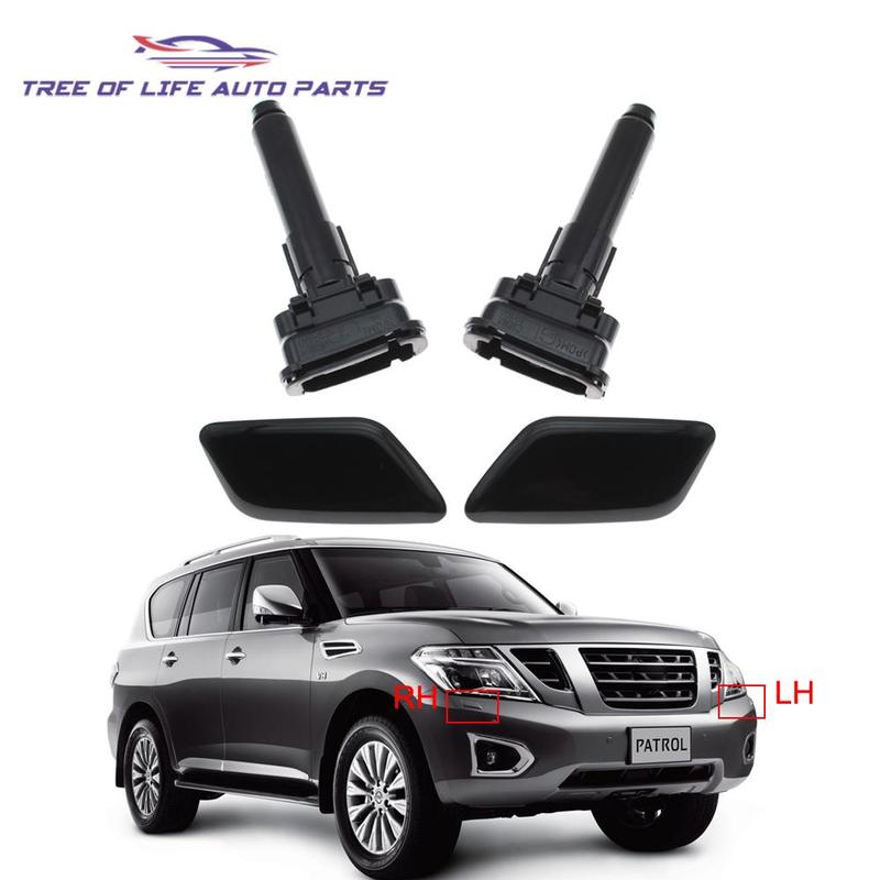 Front Headlight HeadLamp Washer Nozzle With Cover Lid Cap For Nissan Patrol 2013- 28642-3ZD0A 28658-3ZD1A 28659-3ZD1A 286413ZD0A