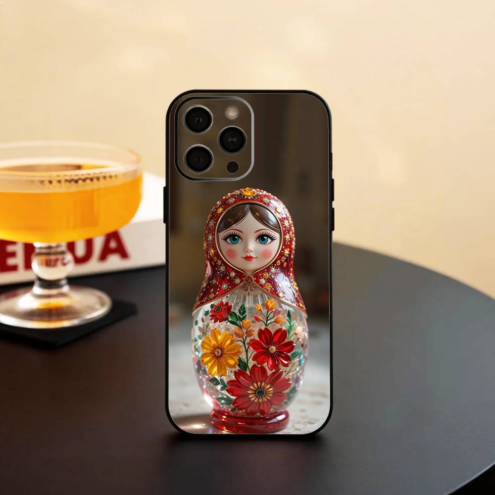 R-Russian Doll Matryoshka Phone Case Silicone Soft For IPhone 17 16 15 14 13 12 11 X XR Plus Pro Max Plus