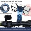 Silicone Bike Phone Mount Phone Stand Bracket Anti-Shake Bicycle Phone Clip Adjustable Bicycle Phone Holder for 4.5-7 Inch Phone