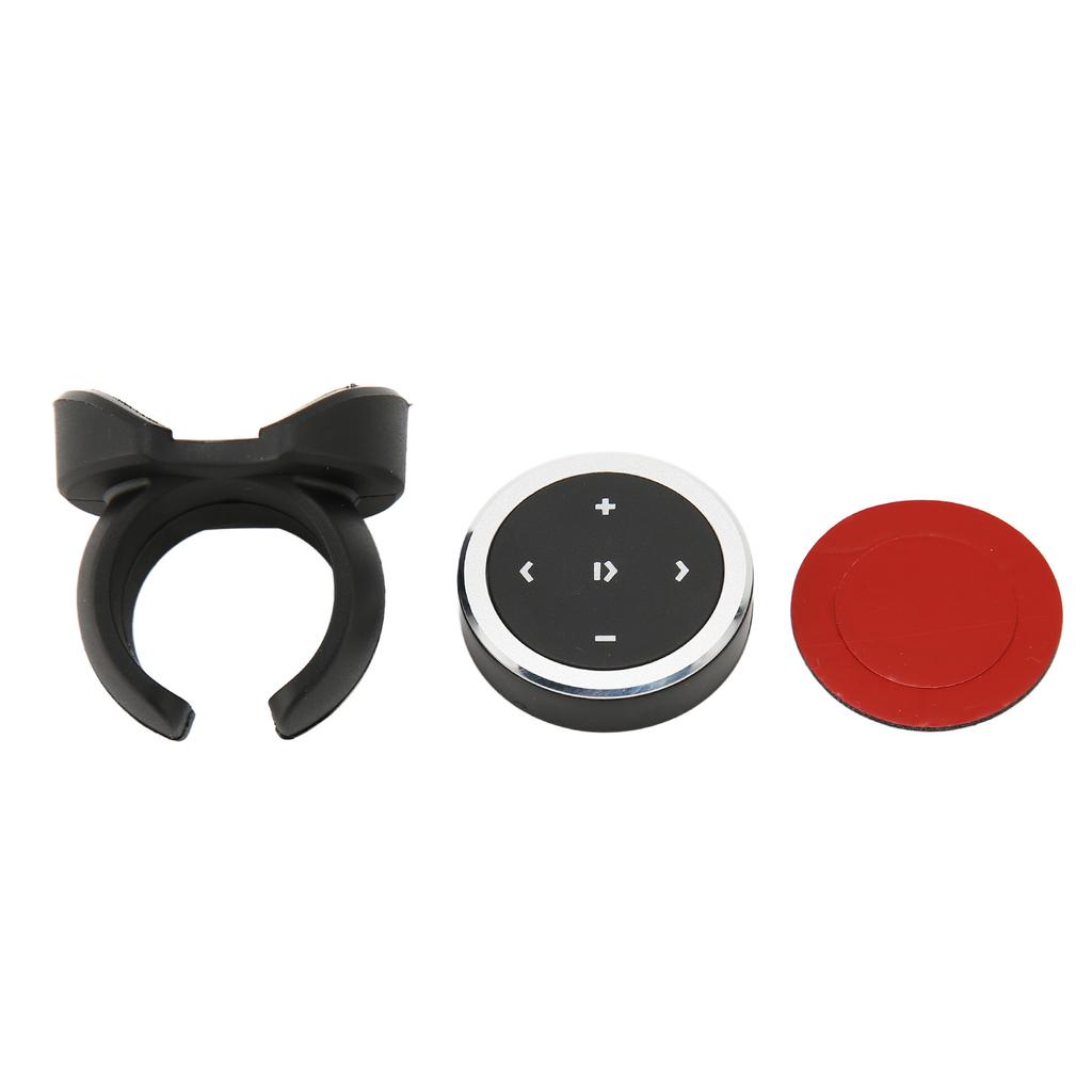 Bluetooth Media Button Smart Silver Button Bluetooth Remote Control Kit with Bracket for Mobile Phones Tablets