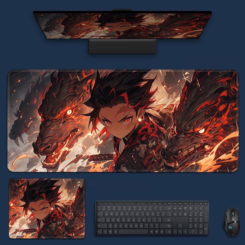 Demon Slayer Mouse Pad, Keyboard and Mouse Pad, Cheap, Exquisite, Gaming Equipment, Computer Equipment, Anime, Comics