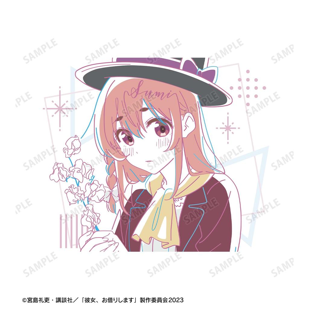 TV anime "Rent-A-Girlfriend" Sakurazawa Sumi Lette Graph T-shirt Women's Size M