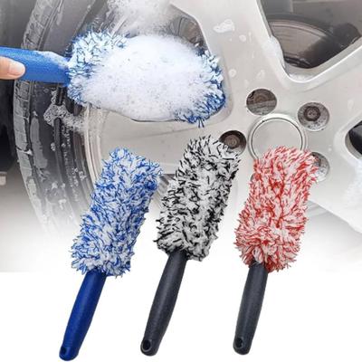 Autoreifen Felgen Radnaben Reinigungsbürste mit langem Griff Mehrzweck Abnehmbar Tragbar Autowaschbürste Wartungswerkzeug
