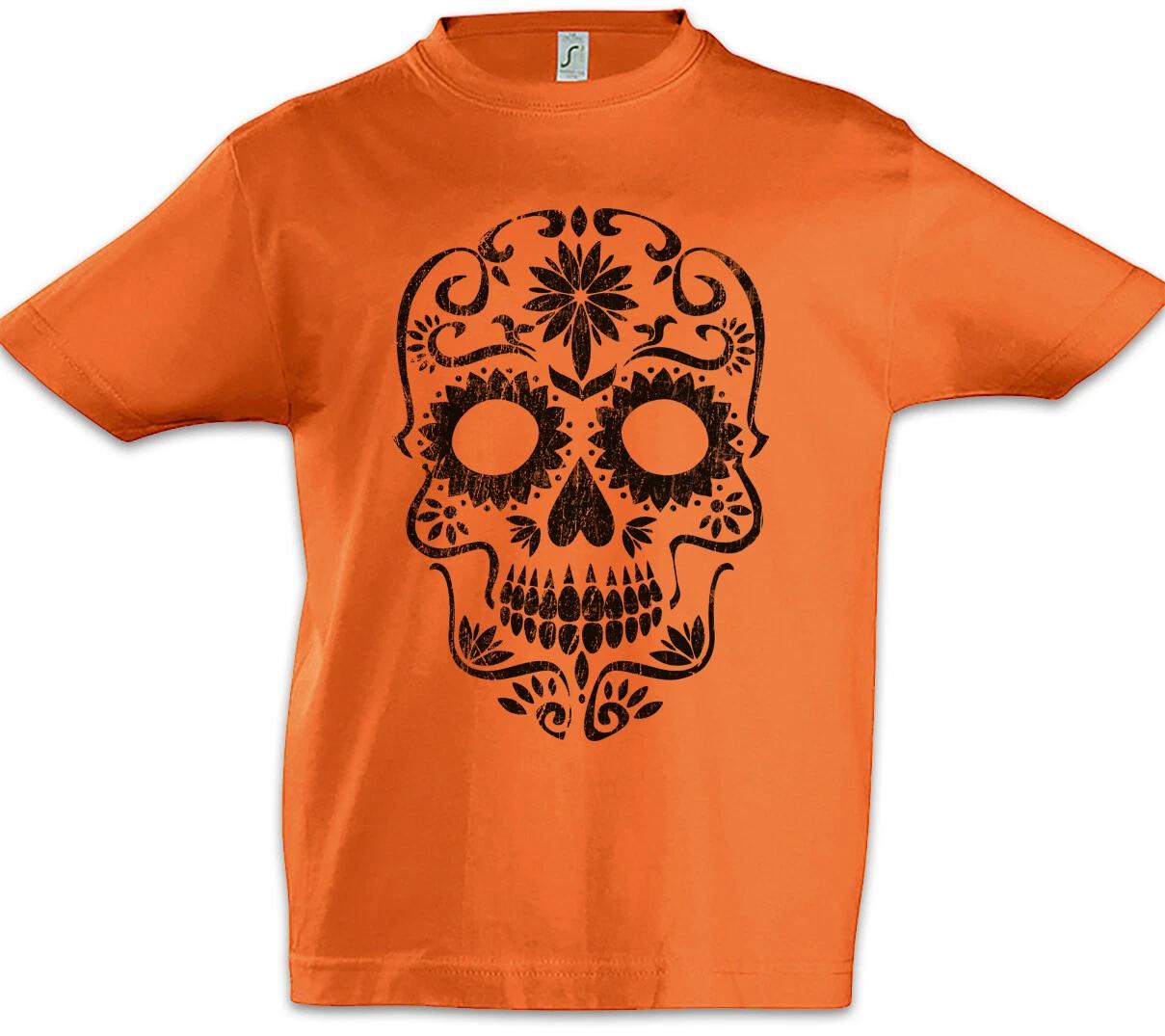 Mexican Skull II Boys T-Shirt Mexico Mexican Latino Mexican Skull- 100