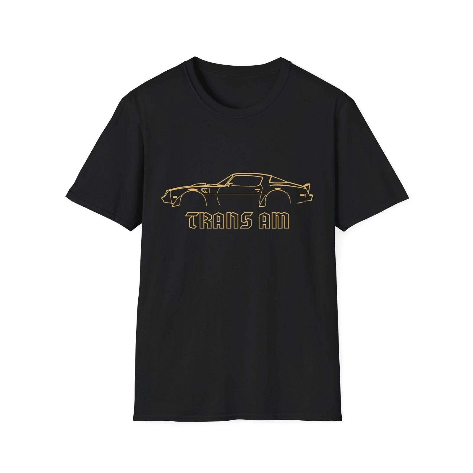 1977 Trans Am Outline T-Shirt Retro Muscle Car Graphic Tee XXXXL