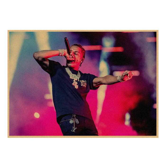 DaBaby Rap Hip Hop Kraft Paper Poster for Cafe or Bar Decor
