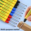 Deep Hole Marker Pen 33mm Deep Reach Marker Oil-Based Carpenter Marker Waterproof Marking Pen for Home Decoration