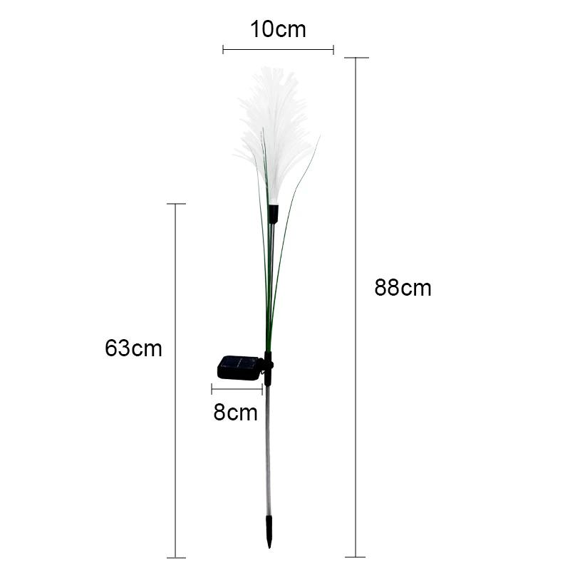 1~8PCS LED Solar Garden Lamp Waterproof Reed Light Outdoor Lawn Yard Garden Christmas Decoration Light Decor Solar Power Lights
