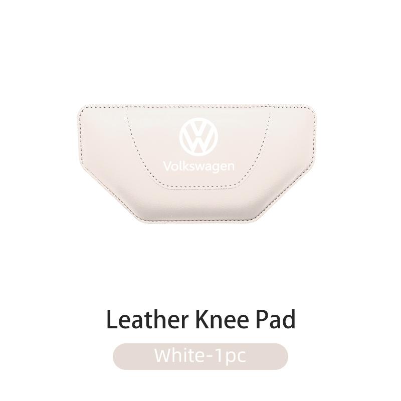 Hub Caps For Volkswagen VW Car Knee Support Cushion Auto Trapeze Leather Anti Fatigue Leg Pad Golf 4 5 6 7 Polo Jetta Sagitar Ma
