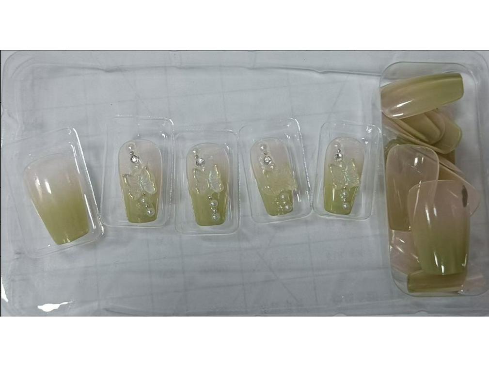 Little Bear Glitter Blush Aurora Gradient Nail Art - Sweet Pure Desire Style