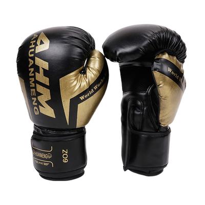 Elastic Boxing Gloves PU Leather Sponge Professional Boxing Gloves Breathable Muay Thai Sanda Gloves Adults Kids Sports Supplies