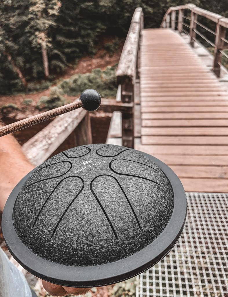 MEINL Sonic Energy Collection Tongue Drum, 5.5-inch, C Major, MSTD1BK, Black (Includes Bag and Rubber Mallet)