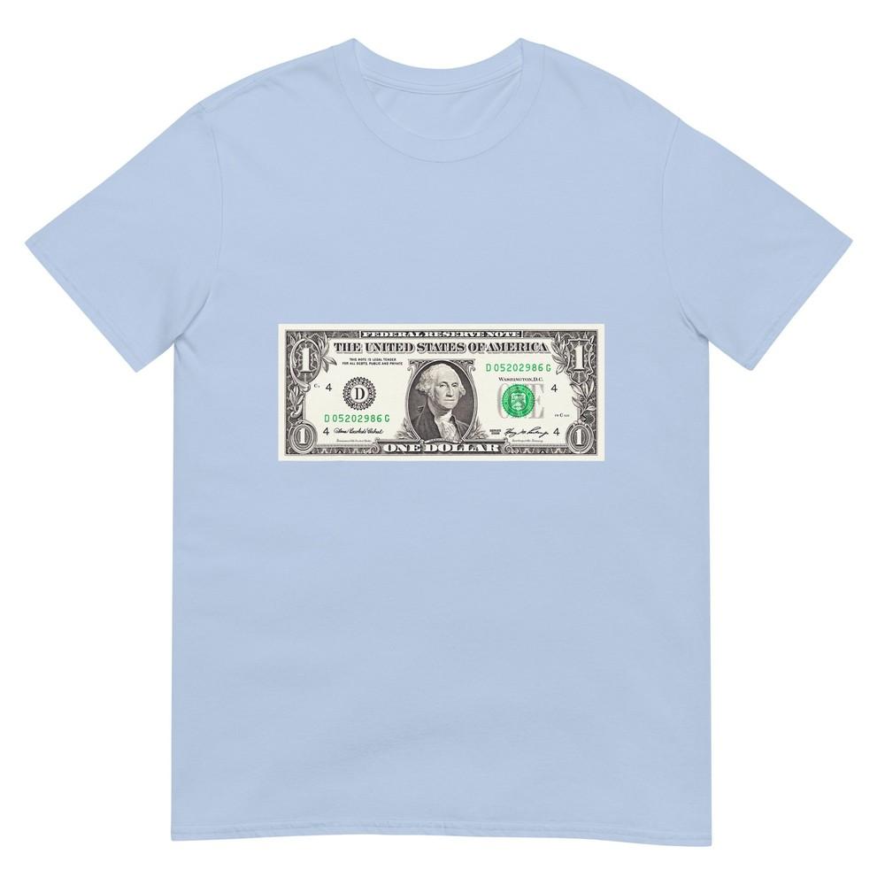 Official 1 Dollar Bill Vintage Money Design Cash Currency Tshirt S