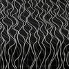 1 Piece Of Black Background White Wave Pattern Matte Bedsheet, Bedroom Printed Bedspread, Bedding (Excluding Pillowcases)
