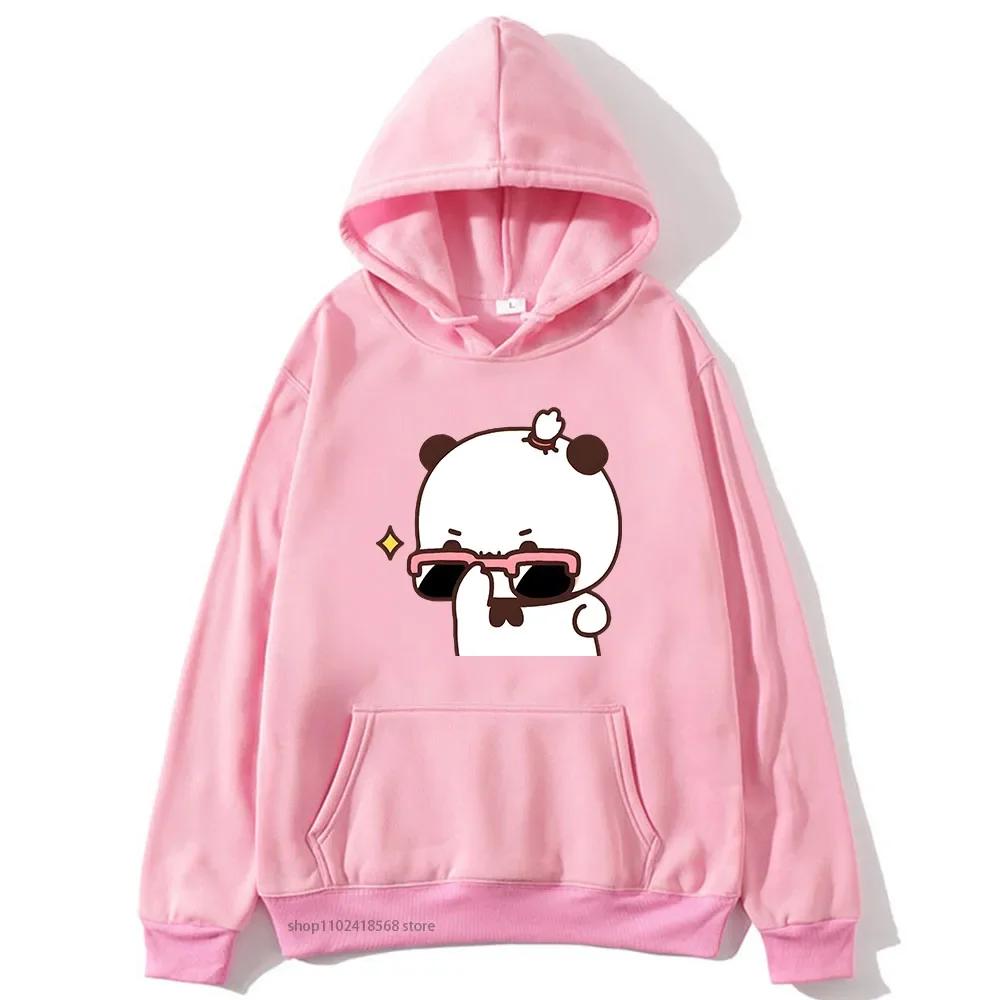 BuBu beobachtet DuDu Gewichtheben ist ein Turner Hoodie Pandabär Sweatshirt Paar Kleidung Männer Kawaii Frauen Tops