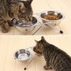 Iron Frame Base Anti-tip Feeding Dish Slip Tough Metal Stand Bowl Cat Water Basin  Home Pet Feeding
