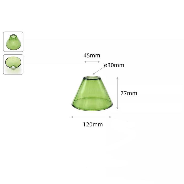 Clear Frost 30mm opening E14 Glass Lamp Shades Replacement,Green Amber 3cm Hole Glass Lampshade Cover for E12 Candle Wall Lights