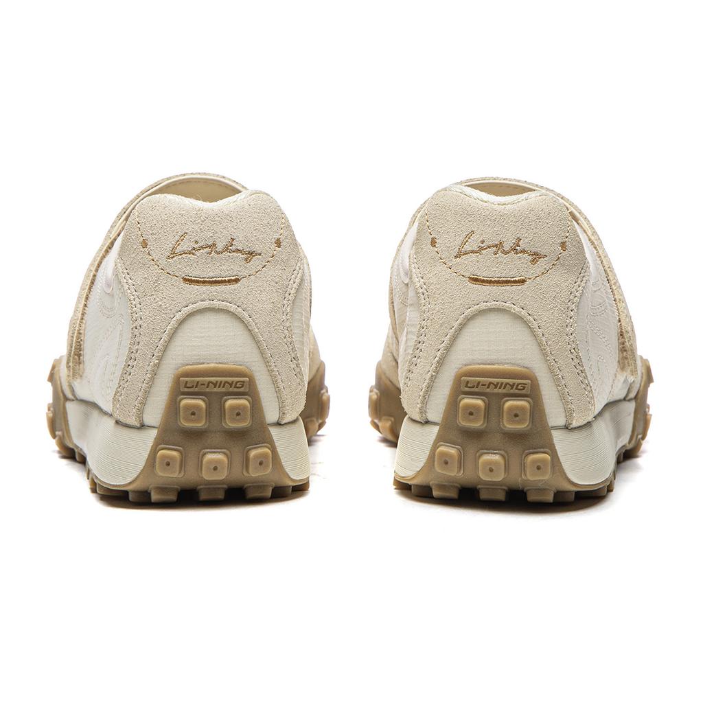 Li Ning Film Mary Slip Resistant, Abrasion Resistant, Lightweight Low Top Casual Shoes Women's Dune Khaki AGLW064-1