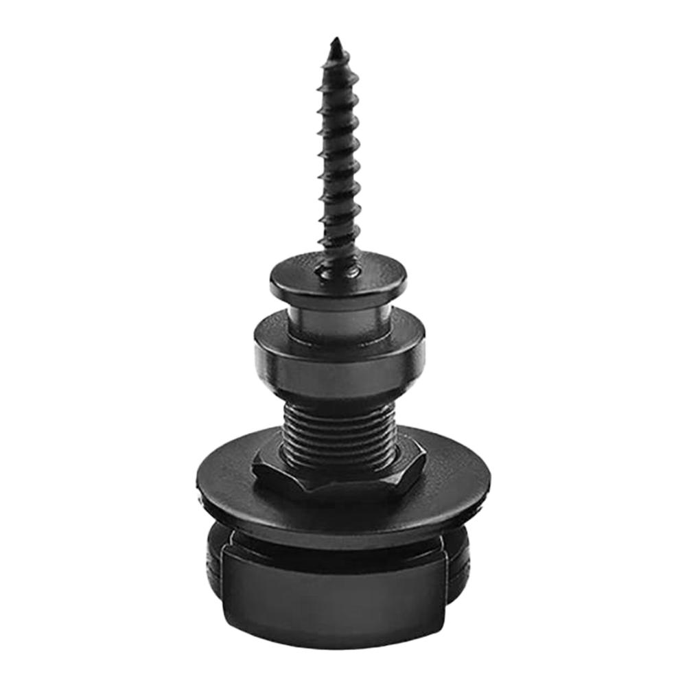 2 Pcs Guitar Strap Locks with Mounting Screws Guitar Strap Locks Set Guitar Strap Button Locks for Electric/Bass/Acoustic Guitar