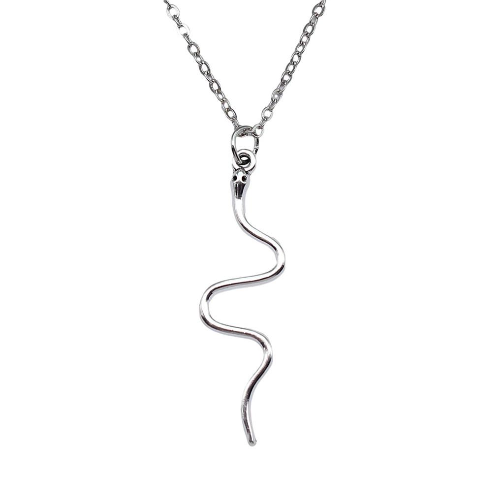 Snake Pendant Dragon Necklace Animal Jewelry Child Gifts 40cm Short Chain