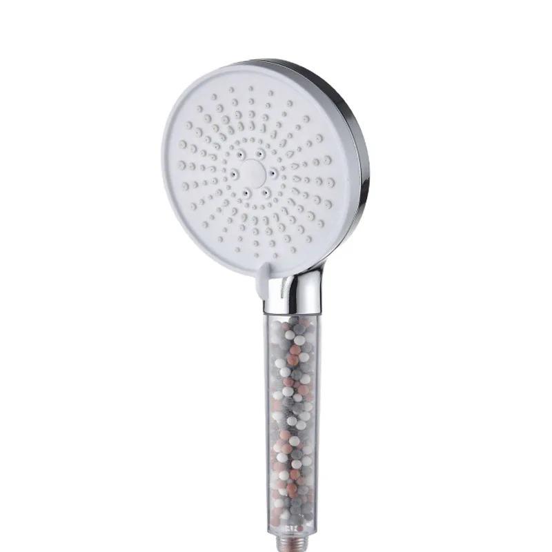 Adjustment 5-speed Water Filter Shower Head High Pressure Negative Ion Hard Water Softening Shower Head Set