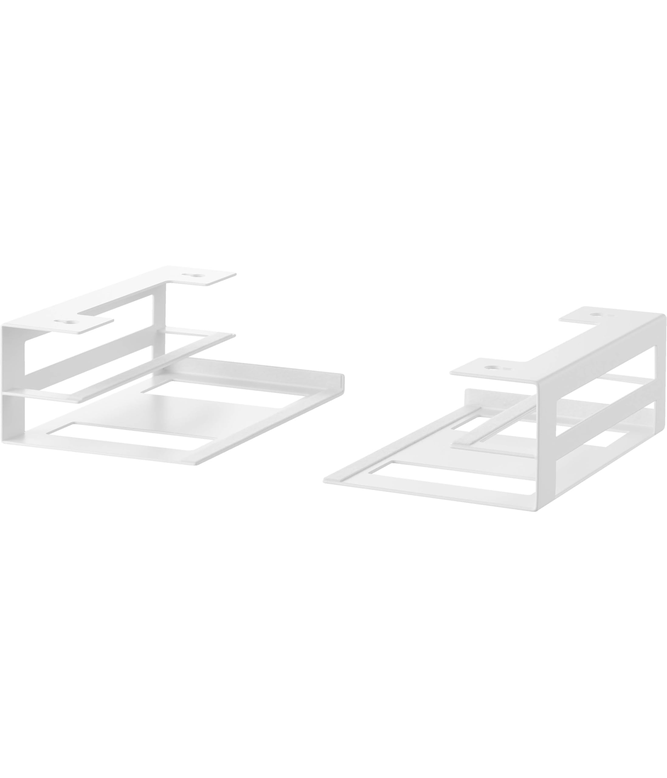 

Yamazaki Desk Laptop Keyboard Storage x D24 x Smart Design with Headset Laptop Rack 10426 Under-Desk & Rack, White, W15.2 H8.4cm (per unit), Hooks, белый