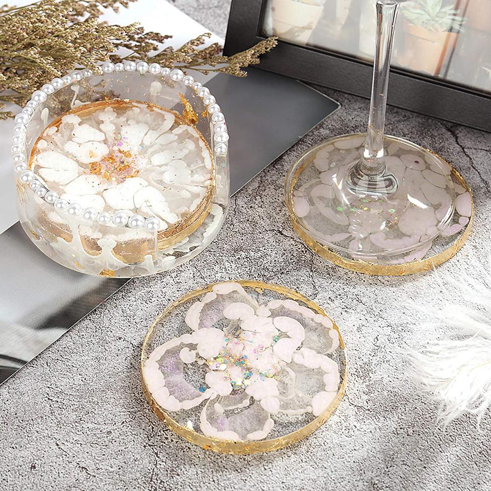 Coaster Mold Round Silicone Mold Cup Mat Epoxy Resin Mold Home Tabletop Decoration