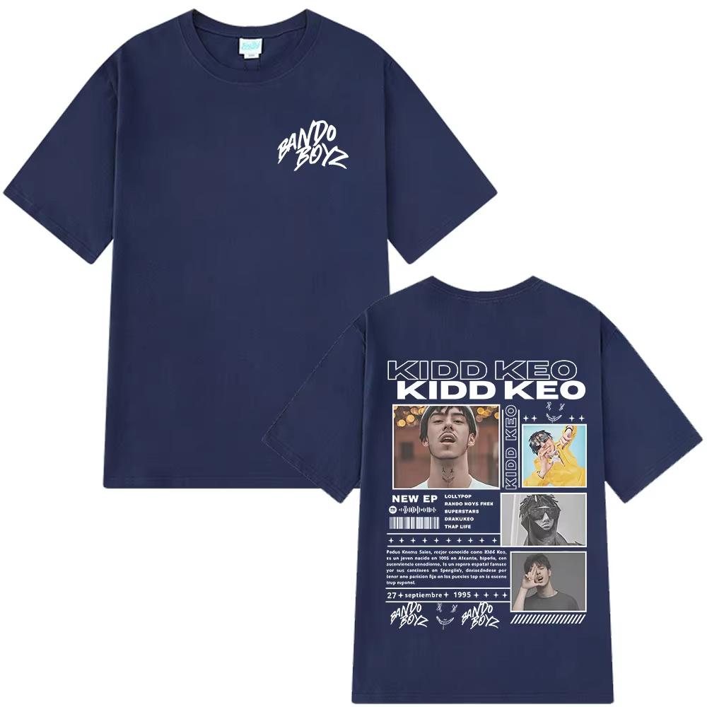 Rapper Kidd Keo Bando Boyz Tour Merch Tshirts Unisexs Women Fashion Hip Hop Street Tshirt Casual Cotton Oversized T Shirts