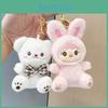 Cute Plush Toy Bear Adorable Stuffed Bunny Doll For Girls Birthday Gifts And Backpack Charm