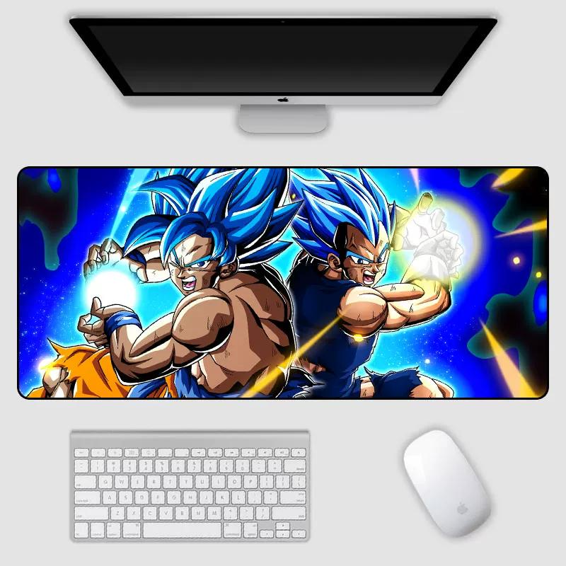 2026 Dragon Ball Leather Mouse Pad Son Goku Printing Pattern Large Size Game Gaming Keyboard Pad Boys Office Animation Non-slip Table Mat