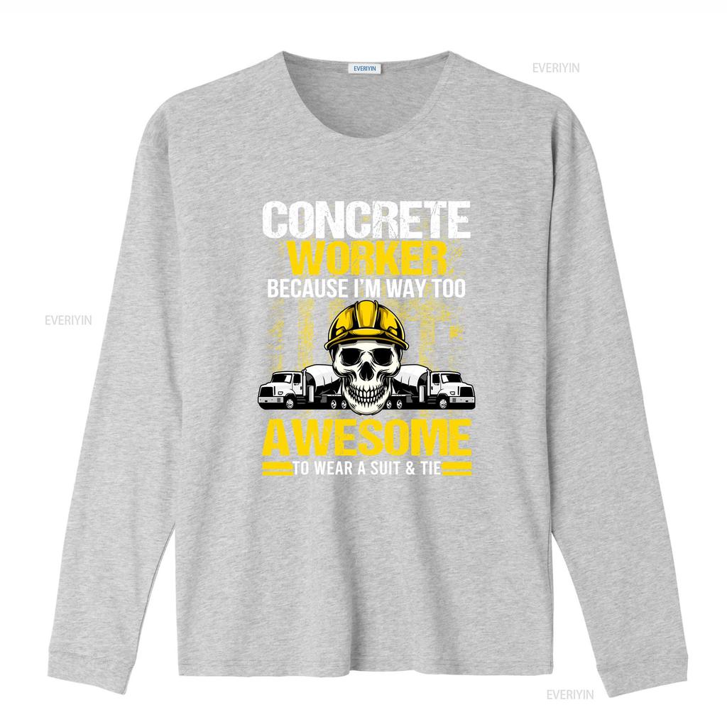 Beton T-Shirt Bau Asphalt LKW Gebäude ID 2351 Vintage Gewaschenes Oberteil Für Jeden Tag Mode Grafik Leicht