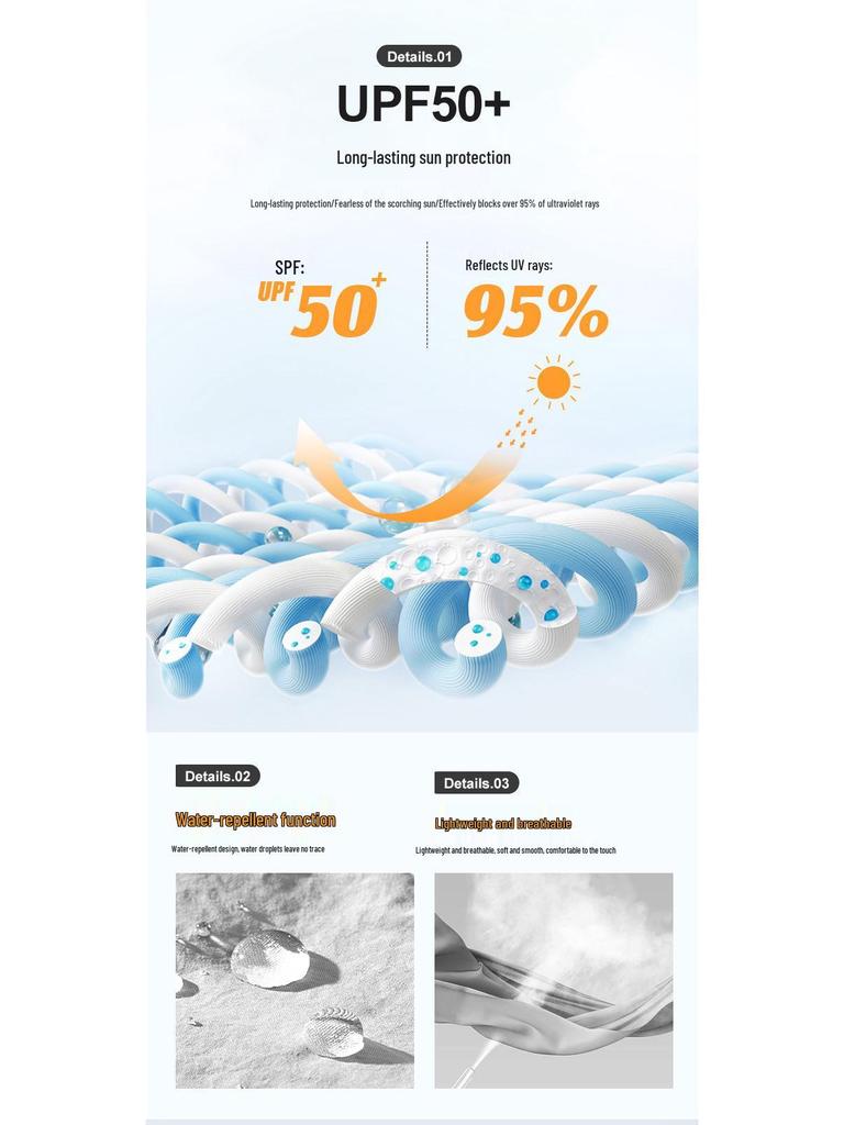 WASSUP Men's UPF50+ Ice Silk Sun Protection Jacket - Summer Cooling UV Shield Shirt