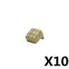 Military Building Blocks Accessories Military Backpack Color Printed  Coat Camouflage Body Armor Gift Boy Toy Mini Bricks
