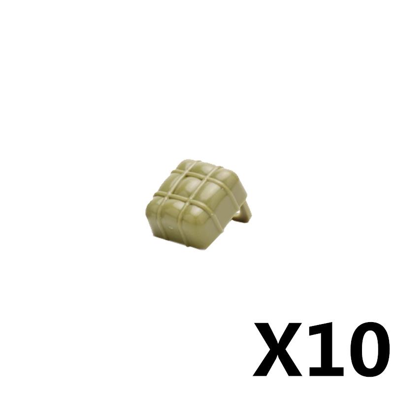 Military Building Blocks Accessories Military Backpack Color Printed Coat Camouflage Body Armor Gift Boy Toy Mini Bricks