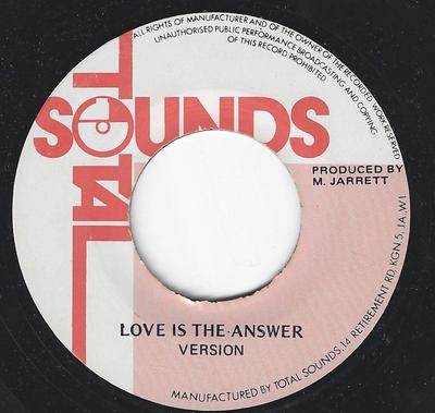 7inch Record ALTON ELLIS  Love Is The Answer NONE Total Sounds Jamaica Reggae Ska  Dub Used