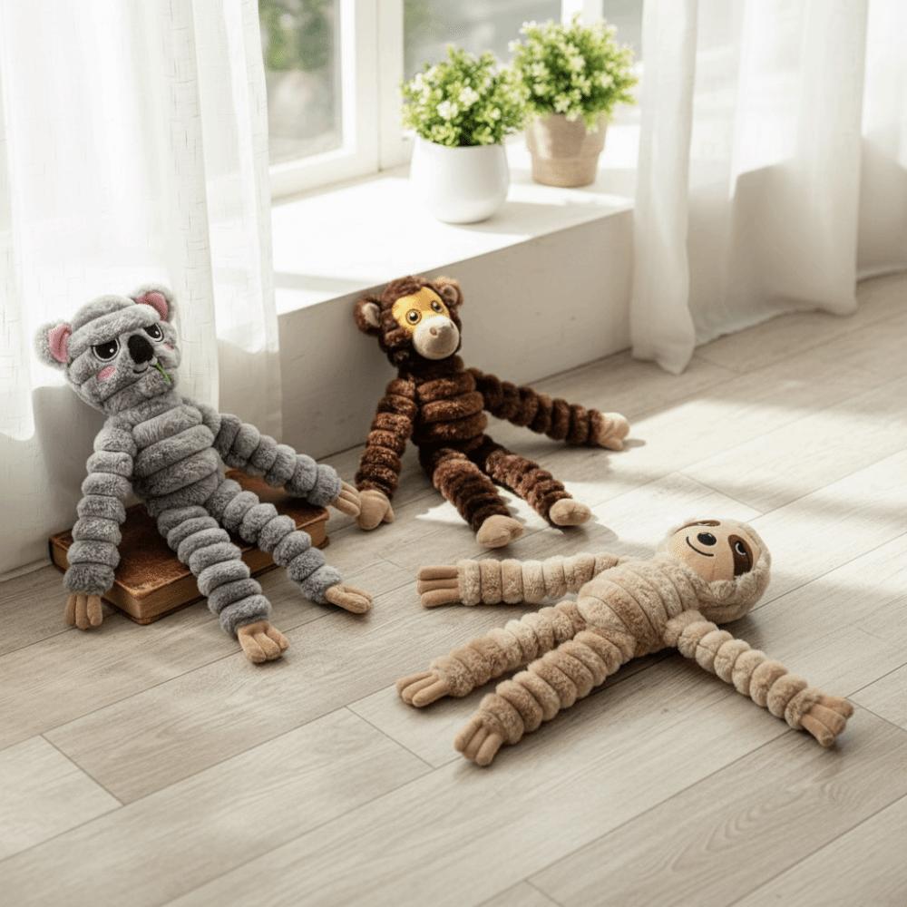 Long Limbs Interactive Dog Toy Crinkle Paper Animal Dog Toy Cute Plush Dog Toy Interactive Play