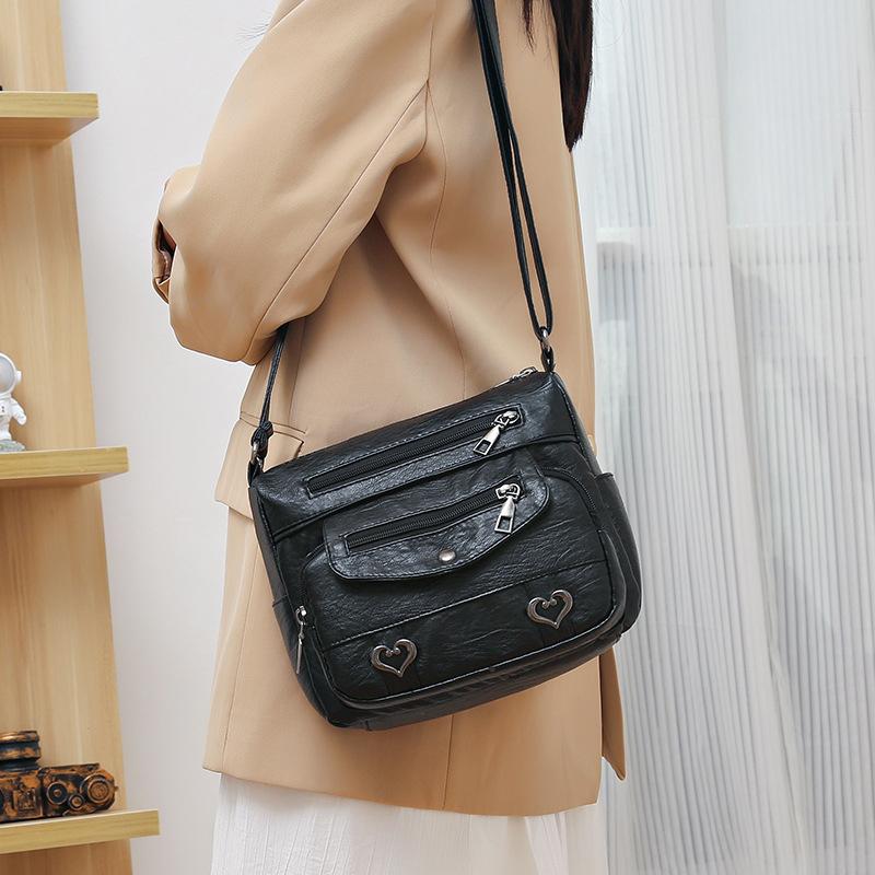 

Fashionable And Versatile PU Soft Leather Women Bag New Simple And Lightweight Shoulder Bag Crossbody Bag 22x 13x19cm