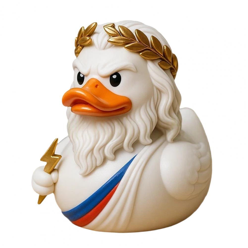 Zeus Duck Ornament Resin Duck Figurine Mythology Inspired Zeus Duck Figurine Resin Statue Sculpture for Home Office Bookshelf