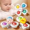 Infant Sucker Spinning Playthings Children Bath Montessori Education Rotating 3 Years Bathroom Playthings Ideal for Toddler Infant Playthings Ideal