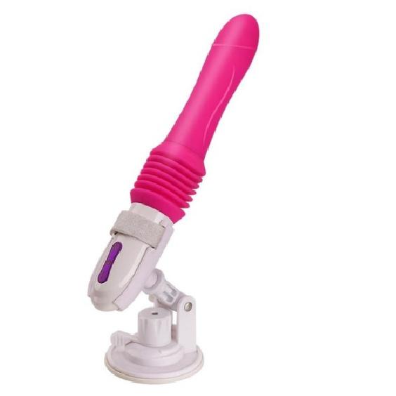 Sexmaschine Teleskop-Dildo Vibrator Automatische Auf-Ab-Massagegerät G-Punkt Stoßend Einziehbar Muschi Sexspielzeug für Frauen Vagina