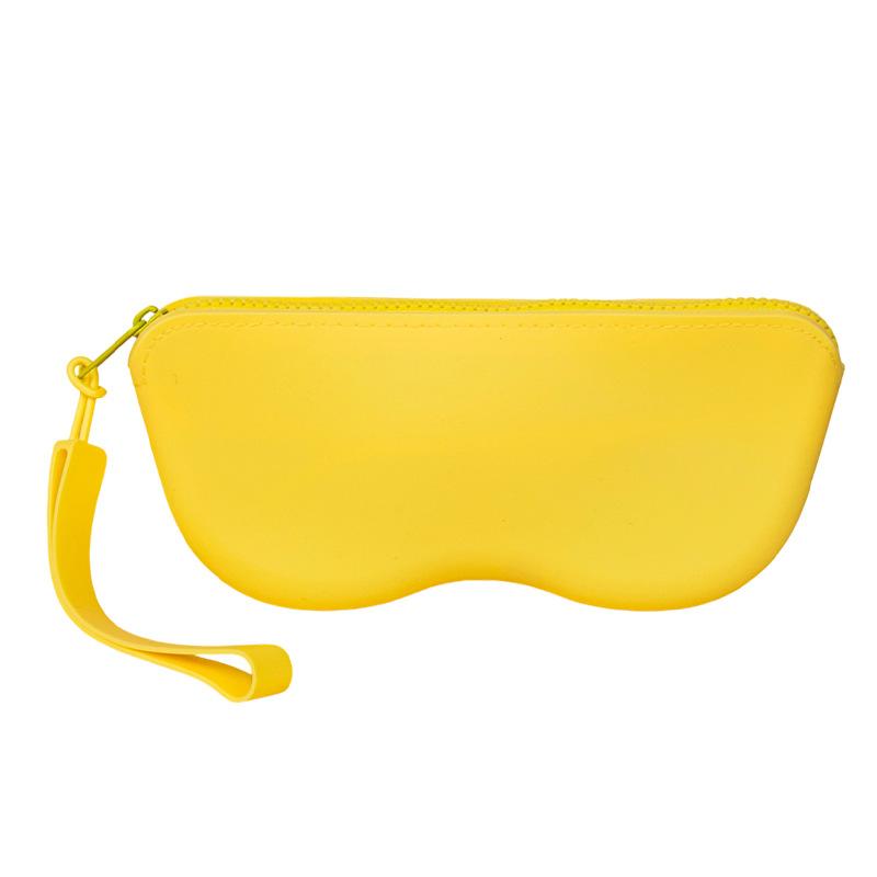 

Silicone Storage Bag for Glasses, Travel Portable Sunglasses, Sunglasses and Glasses Bag жёлтый