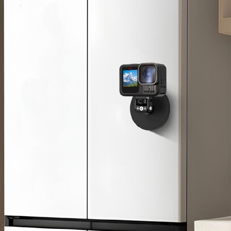 Silny Magnetyczny Uchwyt Zaciskowy do Kamery Z Pozycjonowaniem 360° Korpus ze Stopu Aluminium Warstwa Ochronna z Silikonu Dla Stabilnego Ujęcia