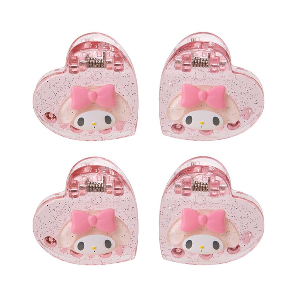 Sanrio Mini Hair Clips Set of 4 My Melody ABS Resin Ages 3 and Up 159077