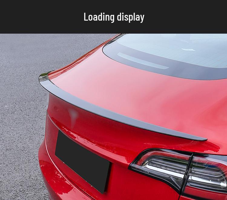 Compatible with Tesla Model 3 Original Rear Spoiler Wing Diffuser, No Drilling Required.
