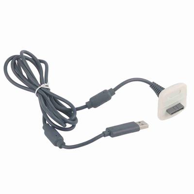Pro kabel pro rychlé nabíjení bezdrátového ovladače Microsoft Xbox 360 s USB nabíječkou (Bílý)