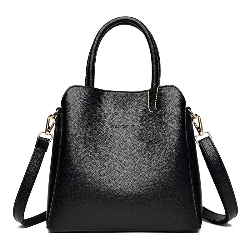 Soft Leather Luxury Handbags Women Bags Designer Female Bags for Women Casual Solid Color Tote Handbag