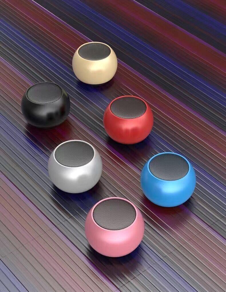 M3 Metal Bluetooth Speaker Wireless Portable Soundbar Speaker Bluetooth Voice Prompt Gradient Mini Bluetooth Speaker