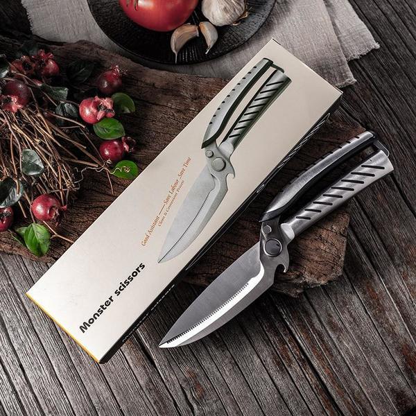 5CR15 Detachable Kitchen Scissors Multifunctional Kitchen Chicken Bone Scissors Bottle Opener