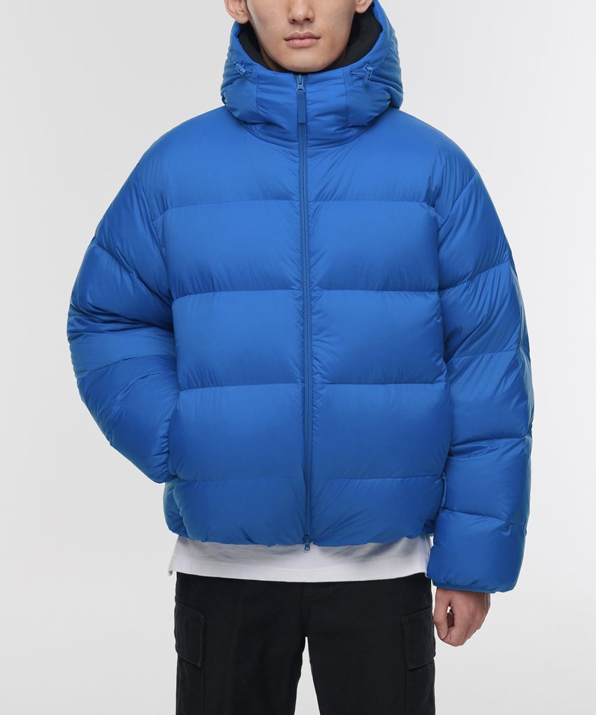 Musinsa Standard Ripstop Hooded Down Short Padded Jacket [Blue]