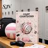 Christmas Countdown Box for Teens Volleyball Girl Advent Calendar, 24-Day Sports Accessories School Team Presents with Hair Ties Charms Socks,